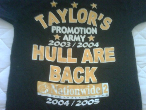 Hull City t-shirt front (or is it back?)