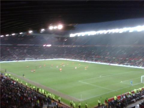 Old Trafford from the away end
